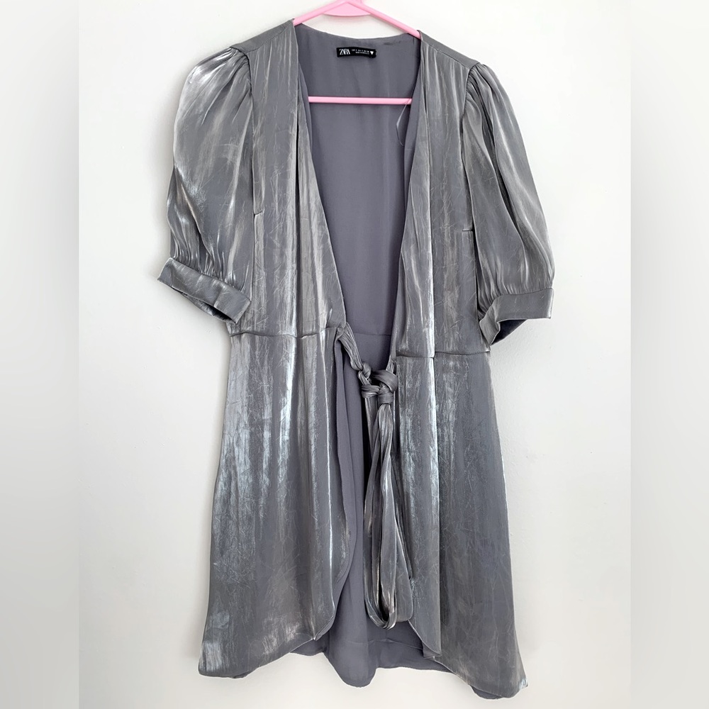 ZARA Silver Dust Metallic Coverup